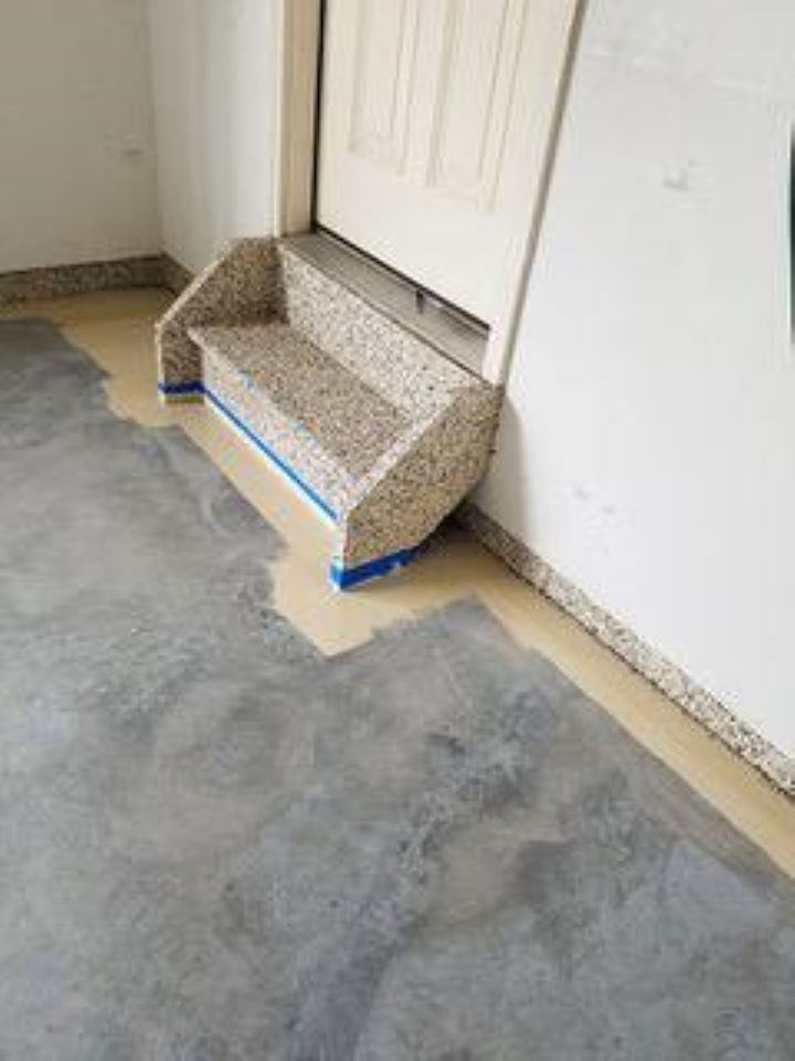 Epoxy Garage Floor and Polyaspartic Top Coat for 2 Car Garage