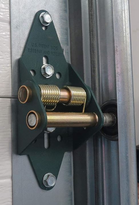 Green Garage Door (Commercial and Residential) Hinges INSTALLED