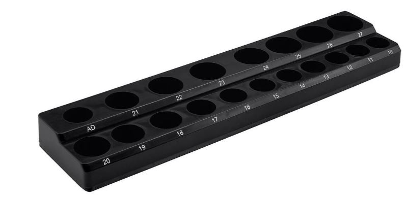 Magnetic 1/2 inch Drive Metric Socket Holder Black