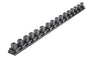 Magnetic 1/2 inch Socket Rail Black