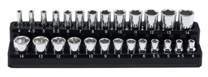Magnetic 1/4 inch Drive Metric Magnetic Socket Holder Black