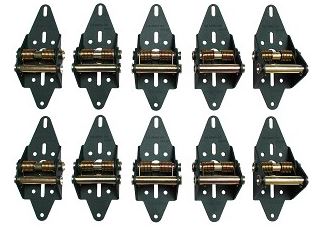 Green Garage Door Hinge for COMMERCIAL Overhead Garage Door over 12 Feet Wide 6 panels 10 Hinges total INSTALLED