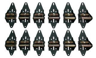 Green Garage Door Hinge for COMMERCIAL Overhead Garage Door over 12 Feet Wide 7 panels 12 Hinges total INSTALLED
