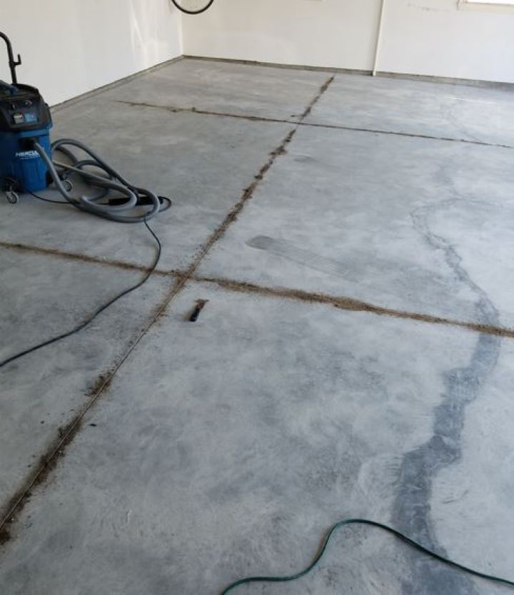 Epoxy Garage Floor and Polyaspartic Top Coat for 2 Car Garage