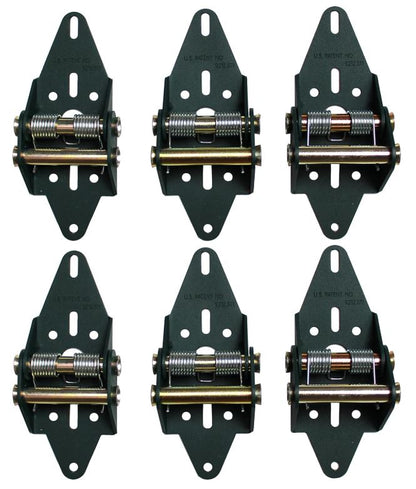 Green Garage Door Hinge for COMMERCIAL Overhead Garage Door over 12 Feet Wide 4 panels 6 Hinges total INSTALLED