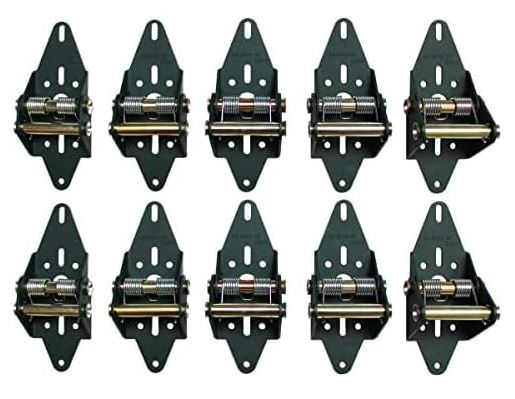 Green Garage Door Hinge for RESIDENTIAL Overhead Garage Door Up to 12 feet wide (Single Car Garage) 6 panels 10 Hinges total INSTALLED