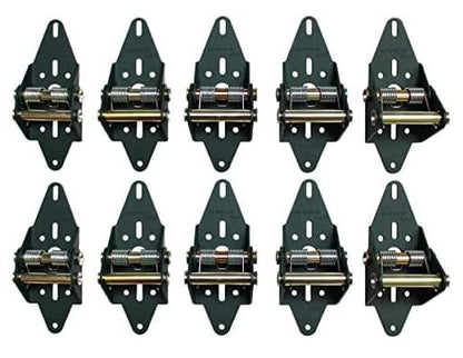 Green Garage Door Hinge for RESIDENTIAL Overhead Garage Door Up to 12 feet wide (Single Car Garage) 6 panels 10 Hinges total INSTALLED