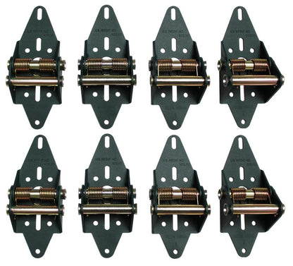 Green Garage Door Hinge for RESIDENTIAL Two Car Garage Door over 12 Feet Wide Up to 5 panels 8 Hinges total INSTALLED