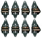 Green Garage Door Hinge for RESIDENTIAL Two Car Garage Door over 12 Feet Wide Up to 5 panels 8 Hinges total INSTALLED