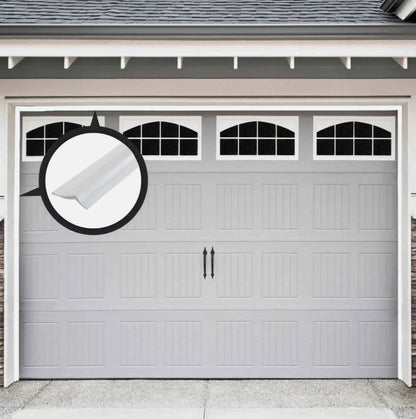 White Two car Garage Door Side and Top Weatherstripping INSTALLED I provide MD Building Products