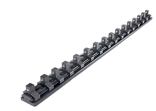 Magnetic 1/4 inch Socket Rail Black